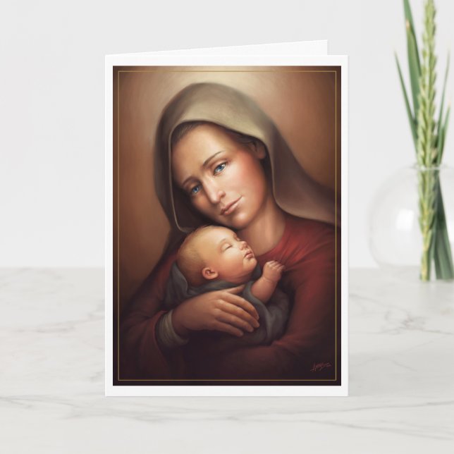 Divine Motherhood Holiday Card (Front)