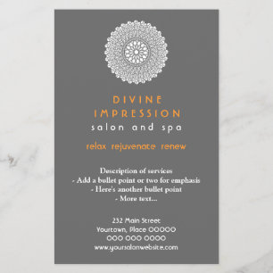 Divine Orange Impression Vertical Flyer