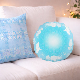 Divine Peace – Colour of Heart Round Cushion