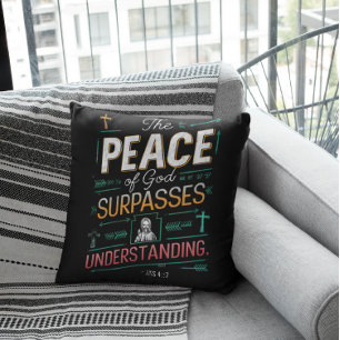 Divine Peace Graphic Tee Cushion