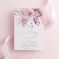 Divine Pink Rose Wedding Rose Gold