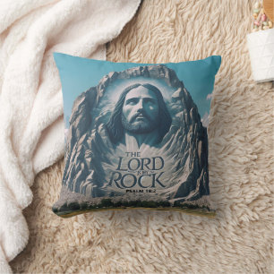 Divine Presence on Majestic Peak Cushion
