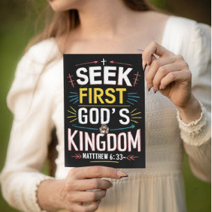 Divine Quest: Pursuing Gods Kingdom Postcard