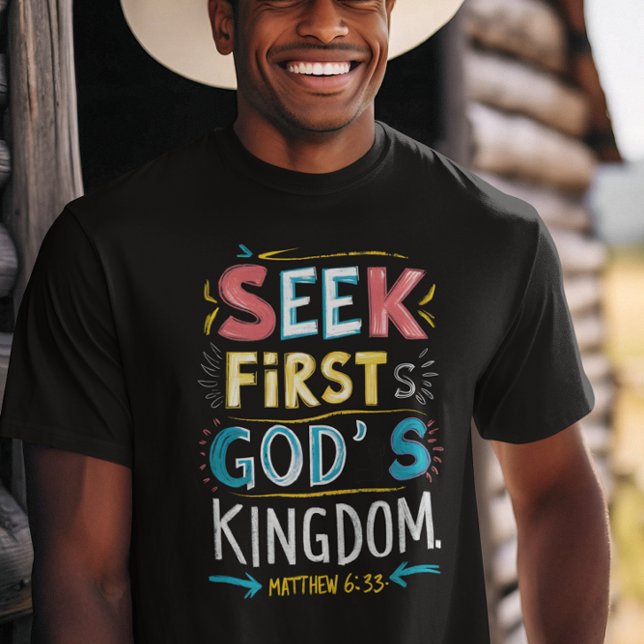 Divine Quest: Seek First Gods Kingdom T-Shirt (Creator Uploaded)