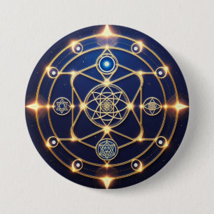 Divine Radiance – 5: Illuminated Universal Energy 7.5 Cm Round Badge