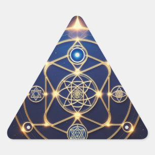 Divine Radiance – 5: Illuminated Universal Energy Triangle Sticker