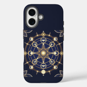 Divine Radiance – Golden Mandala of Awakening iPhone 16 Case