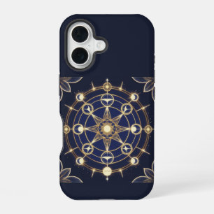 Divine Radiance – Golden Mandala of Awakening iPhone 16 Case