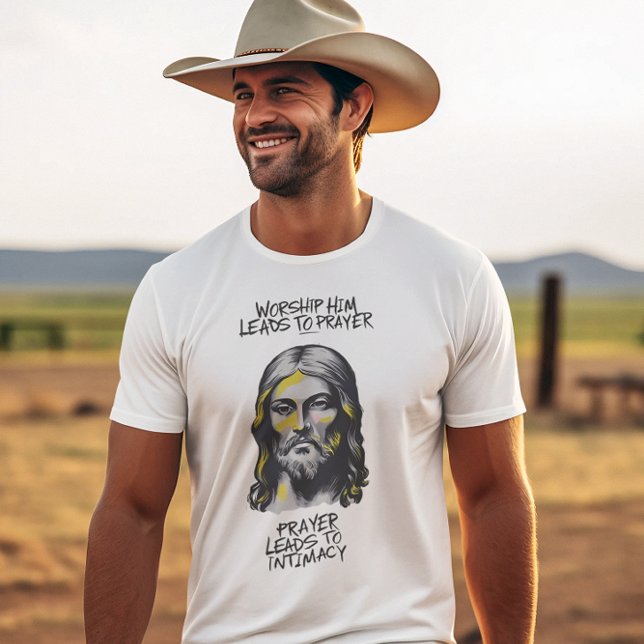 Divine Revelation: Worship Him Leads to Prayer T-Shirt (Creator Uploaded)