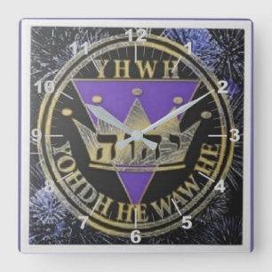 Divine Royal Victory Ceramic Tile Square Wall Clock