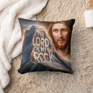 Divine Saviour: The Lord Is My Rock Cushion