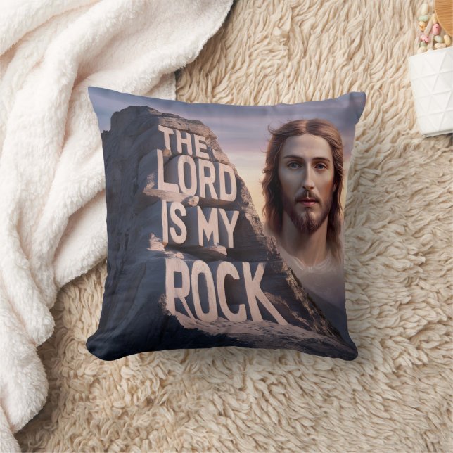 Divine Saviour: The Lord Is My Rock Cushion (Blanket)