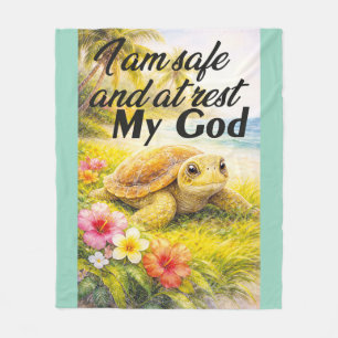 Divine Serenity Turtle Fleece Blanket