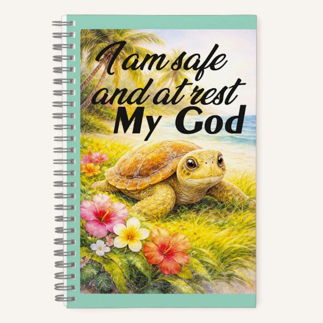 Divine Serenity Turtle Notebook (Front)