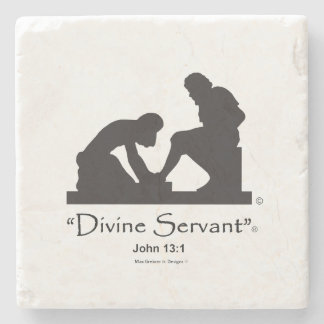"Divine Servant" 4" Stone Coaster