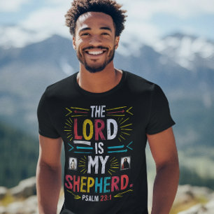 Divine Shepherd: Bible Verse Art T-Shirt