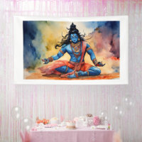 Divine Shiva Banner: Sacred Art for Your Space