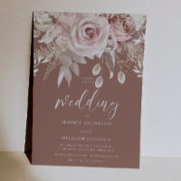 Divine Silver & Blush Floral Pure Elegant Wedding