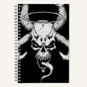 Divine Skull of Death Black Notebook