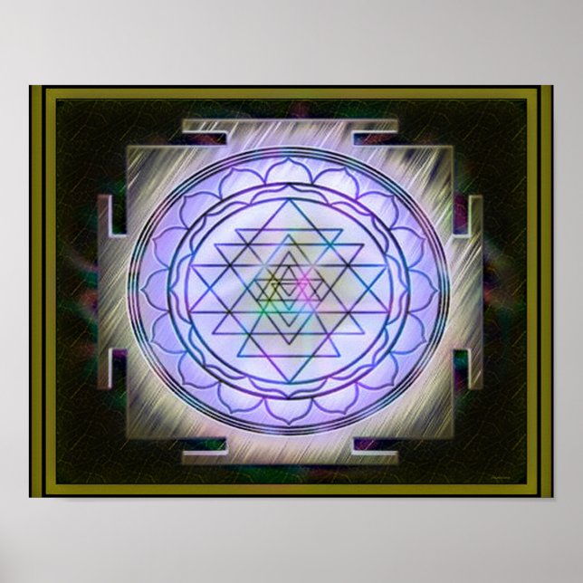 Divine Sri Yantra13 Poster (Front)