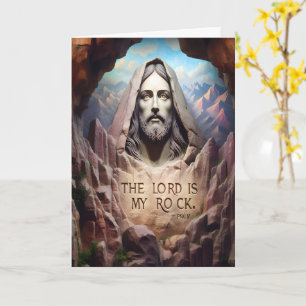 Divine Statue: The Lord Is My Rock Card