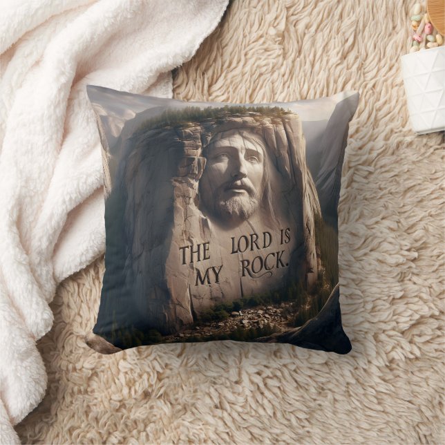 Divine Statue: The Lord Is My Rock Cushion (Blanket)