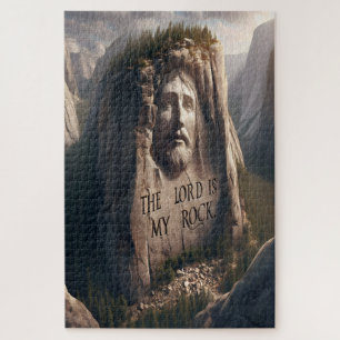Divine Statue: The Lord Is My Rock Jigsaw Puzzle
