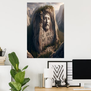 Divine Statue: The Lord Is My Rock Poster