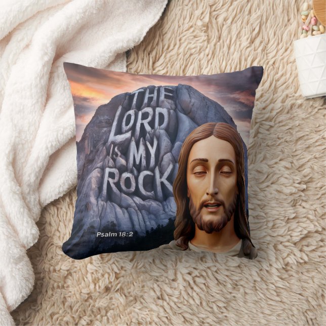 Divine Strength: The Lord Is My Rock Cushion (Blanket)