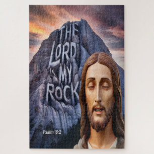 Divine Strength: The Lord Is My Rock Jigsaw Puzzle