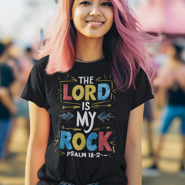 Divine Strength: The Lord Is My Rock T-Shirt (Creator Uploaded)