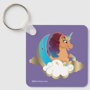 Divine the Unicorn   Moon & Clouds Key Ring