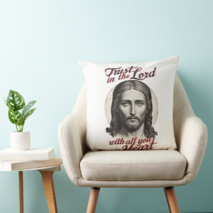 Divine Trust: Jesus Message Cushion