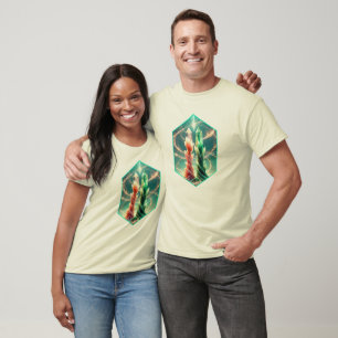 Divine Union Crystal Magic Rose Quartz Fluorite T-Shirt