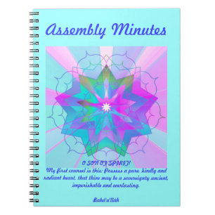 Divine Unity Notebook for Assembly Minutes