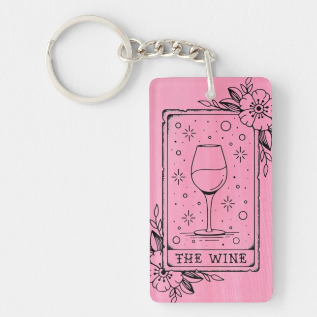 Divine Vino Tarot  Key Ring (Front)