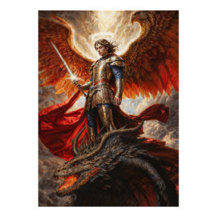 Divine Warrior Archangel Michael Photo Print