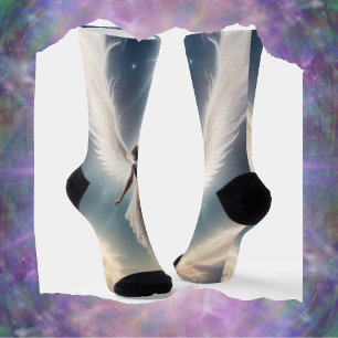 Divine Whispers: Angelic Transcendental Herald Socks