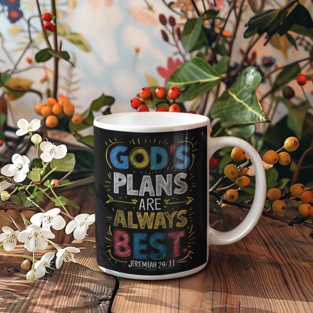 Divine Wisdom: Gods Plans Are Always Best Coffee Mug (Creator Uploaded)