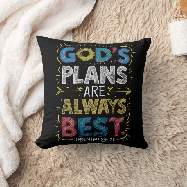 Divine Wisdom: Gods Plans Are Always Best Cushion (Blanket)