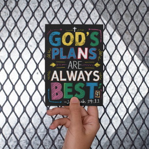 Divine Wisdom: Gods Plans Are Always Best Postcard