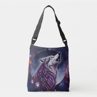 Divine Wonders Wolf Crossbody Bag