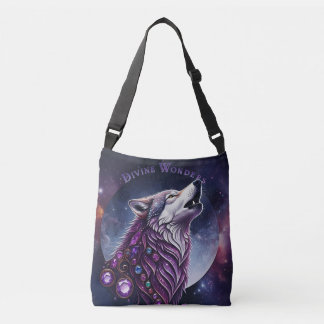 Divine Wonders Wolf Crossbody Bag