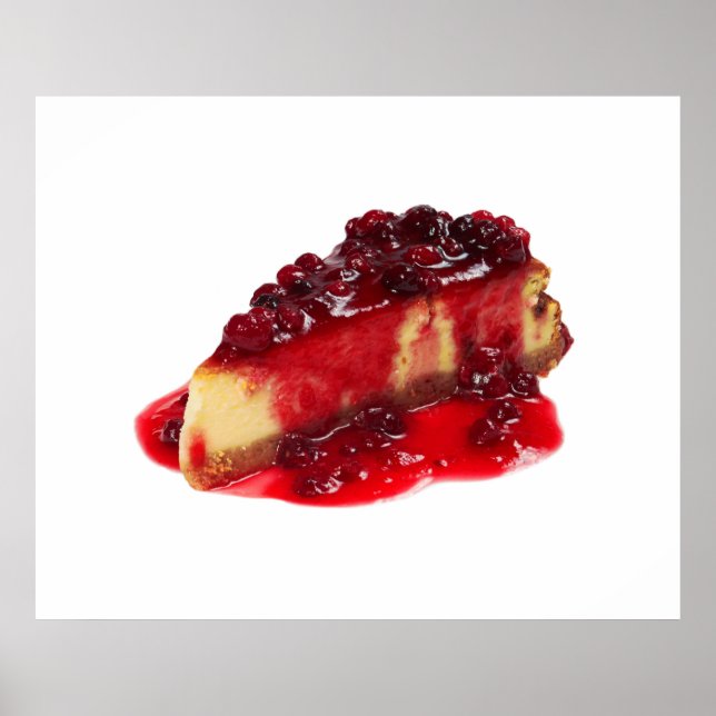 Divinely Decadent Cheesecake Art Poster (Front)
