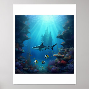 diving a secret reef poster
