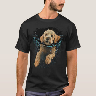 Diving and Swimming Goldendoodle Water Golden Dood T-Shirt