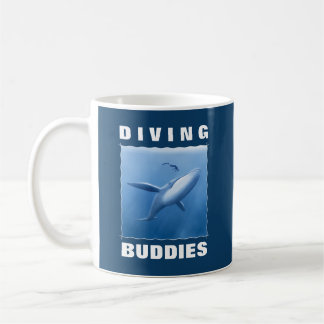 Diving Buddies - Scuba Diver And Whale Coffee Mug