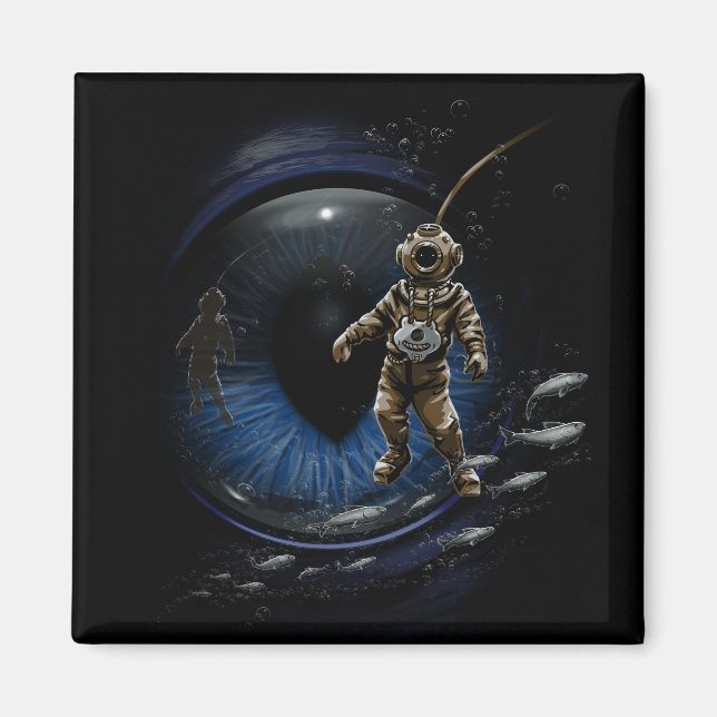 Diving Buddy Magnet (Front)