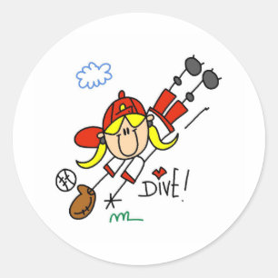 Diving Catch Sticker