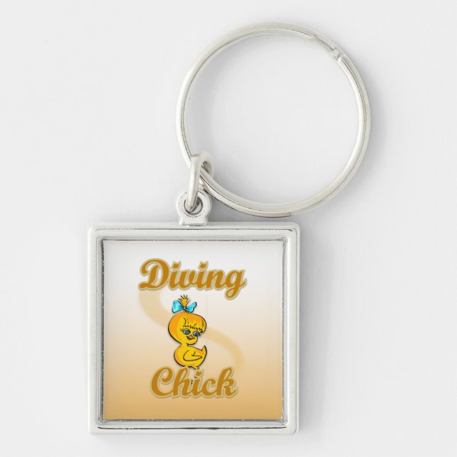 Diving Chick Key Ring (Front)